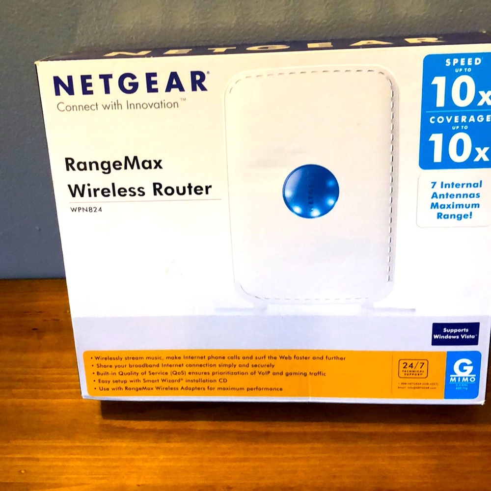 Netgear range max wireless router